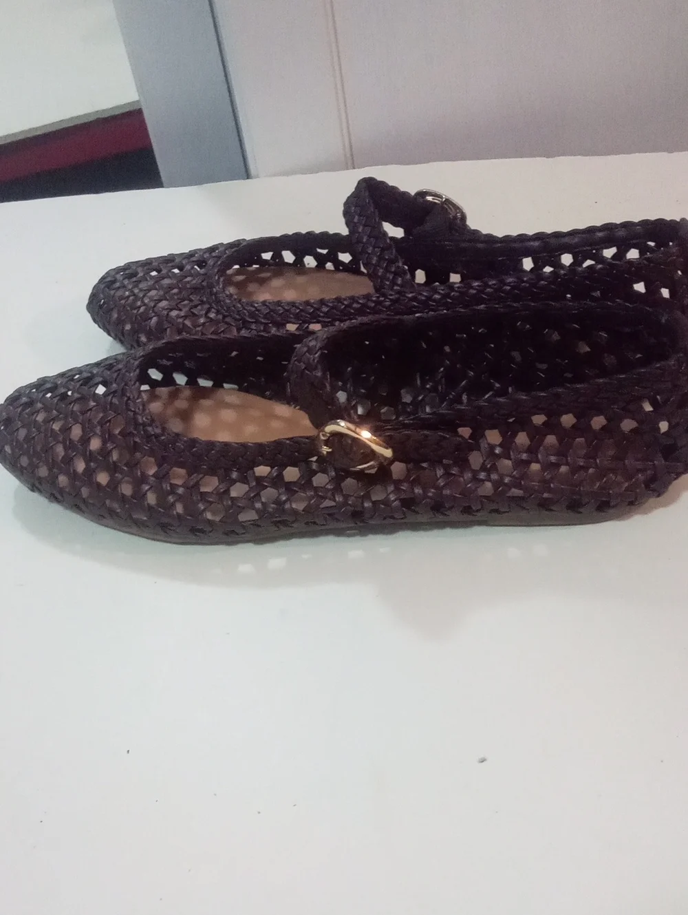 Universal Thread Woven Mary Jane Flat NWT $40 Brown